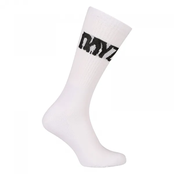 3PACK ponožky DAYZ vysoké bielé SURVIVOR (BI247) M