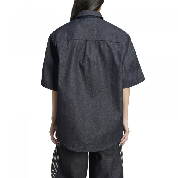 adidas Denim Short Sleeve Shirt W "Indigo Denim" (JJ3146)