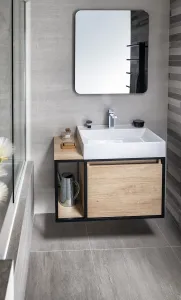 SAPHO - SENFINECO zrcadlo s LED osvětlením 65x79cm, 3D efekt SF115