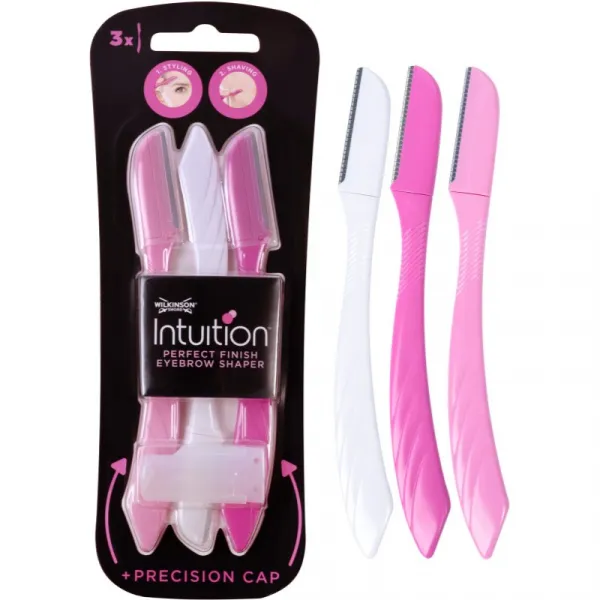Wilkinson Sword Intuition Eyebrow Shaper britva na obočie 3 ks
