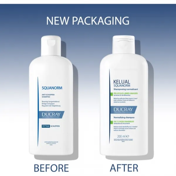 Ducray Kelual Squanorm Regulating Treatment Shampoo Oily Dandruff šampón proti mastným lupinám 200 ml