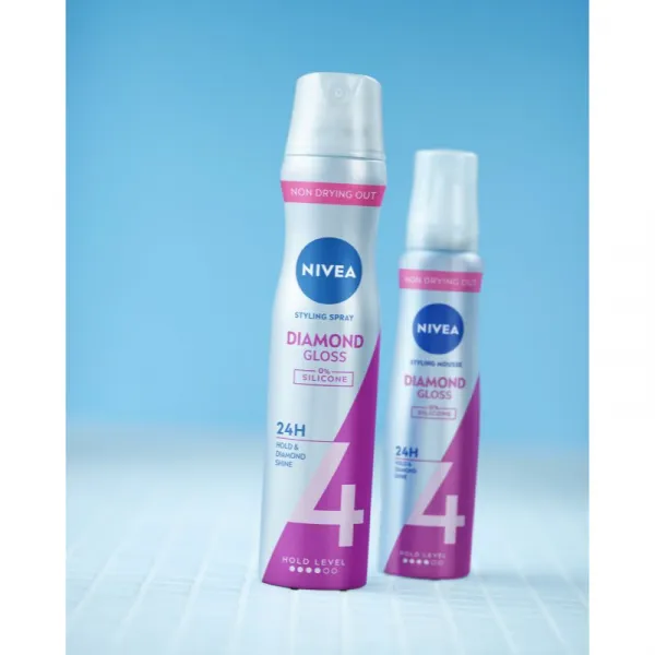 NIVEA Diamond Gloss penové tužidlo 150 ml