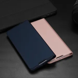 Dux Ducis Skin Pro knižkové kožené puzdro na Xiaomi Redmi 10C, zlaté