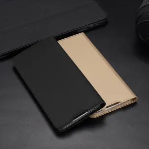 DUX DUCIS Skin Pro knižkové kožené puzdro na Xiaomi Poco F4 GT, čierne