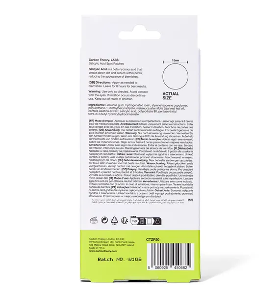 Carbon Theory Supacylic Zap Patch 20 ks