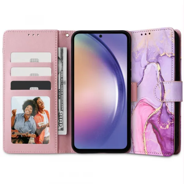 Tech-Protect Wallet knižkové puzdro na Samsung Galaxy A25 5G, marble