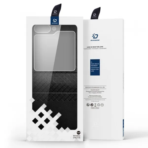 Dux Ducis Bril knižkové puzdro na Samsung Galaxy Z Flip 5 5G, čierne