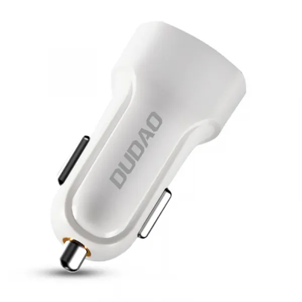 Dudao R7 autonabíjačka 2x USB 2.4A + 3in1 Lightning / Type C / micro USB, biela