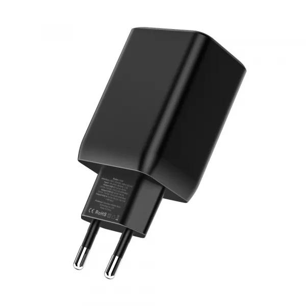 Tech-Protect Multi Port sieťová nabíjačka USB / 2x USB-C QC 65W, čierna