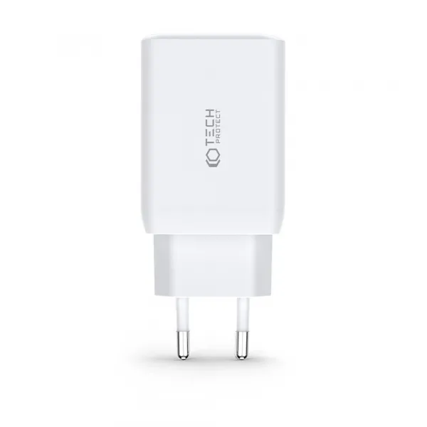 Tech-Protect Multi Port sieťová nabíjačka USB / 2x USB-C QC 65W, čierna