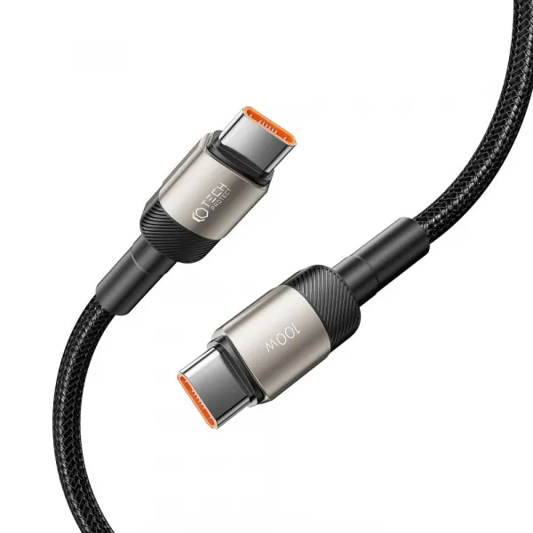 Tech-Protect Ultraboost Evo kábel USB-C / USB-C PD 100W 5A 2m, titanium