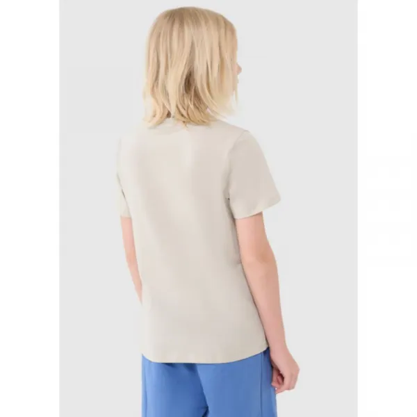 Chlapčenské tričko s krátkym rukávom 4F JUNIOR TSHIRT M2186-12S-CREME