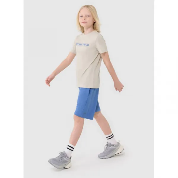 Chlapčenské tričko s krátkym rukávom 4F JUNIOR TSHIRT M2186-12S-CREME