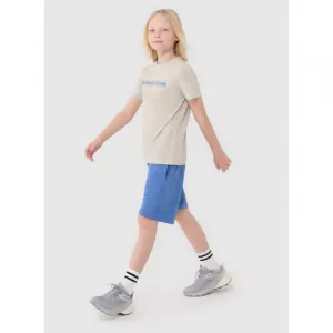 Chlapčenské tričko s krátkym rukávom 4F JUNIOR TSHIRT M2186-12S-CREME