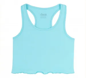 Dievčenský crop top Bembi – štýlový letný kúsok Farba: Biela, Veľkosť: 152