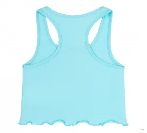 Dievčenský crop top Bembi – štýlový letný kúsok Farba: Biela, Veľkosť: 152
