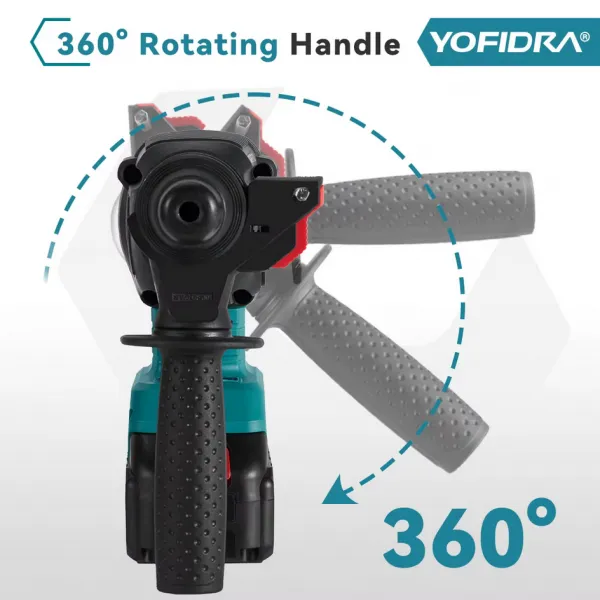 OneVan / Yofidra YOFRIDA Bez uhlíková elektrická vŕtačka, príklepové kladivo, šramačka, príklepka náradie vhodné pre batériu MAKITA 18V.SDS príslušenstvo je v cene