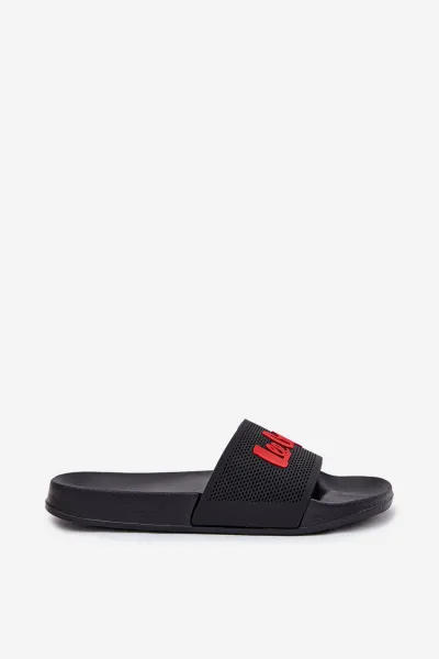 Lee Cooper SLIDE Pánske šľapky, čierna, veľkosť