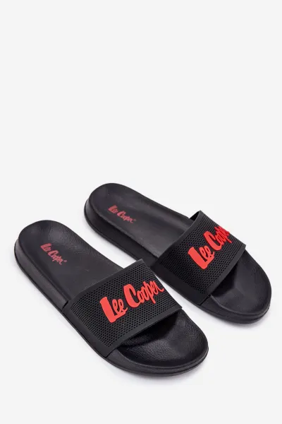 Lee Cooper SLIDE Pánske šľapky, čierna, veľkosť