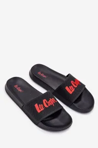 Lee Cooper SLIDE Pánske šľapky, čierna, veľkosť