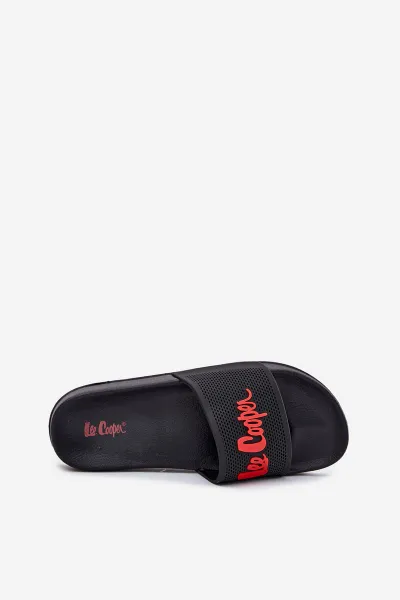 Lee Cooper SLIDE Pánske šľapky, čierna, veľkosť