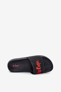Lee Cooper SLIDE Pánske šľapky, čierna, veľkosť