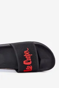 Lee Cooper SLIDE Pánske šľapky, čierna, veľkosť