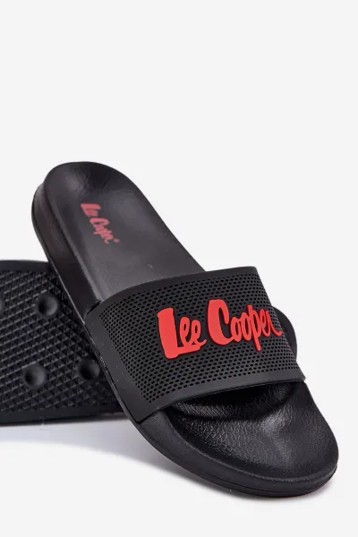 Lee Cooper SLIDE Pánske šľapky, čierna, veľkosť