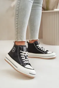BIG STAR SHOES Zateplené Dámske Tenisky Na Platforme Eko Koža Big Star