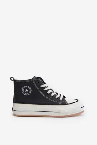 BIG STAR SHOES Zateplené Dámske Tenisky Na Platforme Eko Koža Big Star