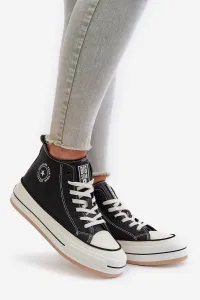 BIG STAR SHOES Zateplené Dámske Tenisky Na Platforme Eko Koža Big Star
