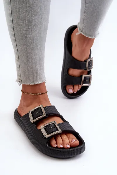 Dámske gumové flip -flops Zaxy JJ285058 čierna