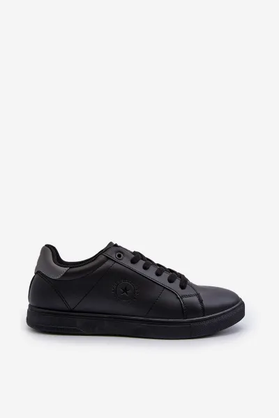 BIG STAR SHOES Nízke pánske tenisky z ekologickej kože Big Star