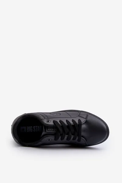 BIG STAR SHOES Nízke pánske tenisky z ekologickej kože Big Star