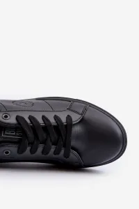 BIG STAR SHOES Nízke pánske tenisky z ekologickej kože Big Star