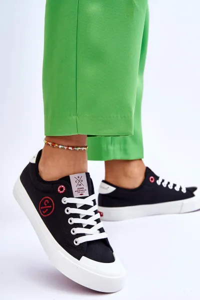 Cross Jeans Dámske materiálne tenisky krížové džínsy