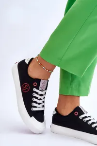 Cross Jeans Dámske materiálne tenisky krížové džínsy