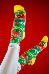 ZOOKSY/RAINBOW SOCKS Ponožky dúhové ponožky 1 pár taliansky pizza