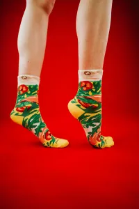 ZOOKSY/RAINBOW SOCKS Ponožky dúhové ponožky 1 pár taliansky pizza