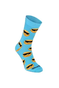 ZOOKSY/RAINBOW SOCKS Ponožky dúhové ponožky emotikony vtipné smútok kopce