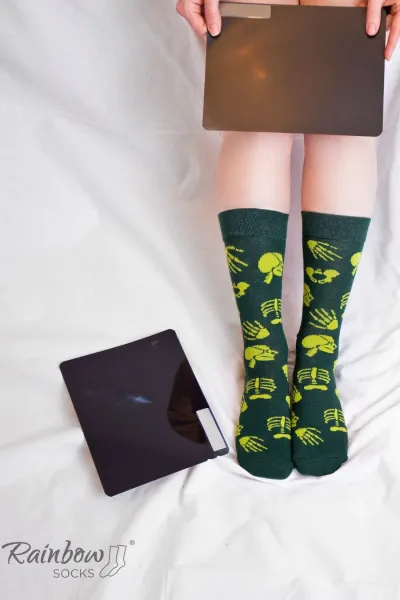 ZOOKSY/RAINBOW SOCKS Dúhové ponožky ponožky pre lekárov a lekárov 3 páry