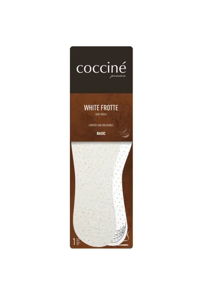 Coccine Kokcín biele vložky Terry Cotton na latexovej penu 34-41