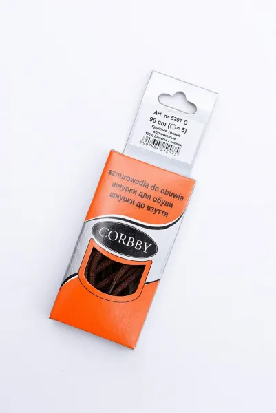 Hnedé Tenké Okrúhle Šnúrky Corbby