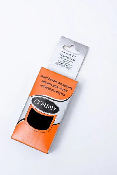 Čierne okrúhle šnúrky Corbby