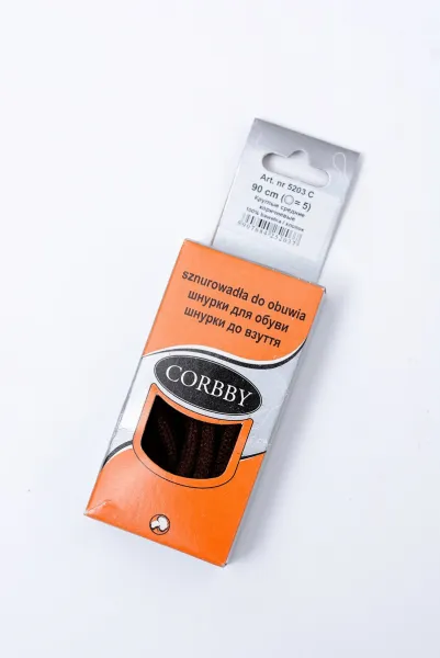 Corbby Hnedé Bavlnené Okrúhle Šnúrky
