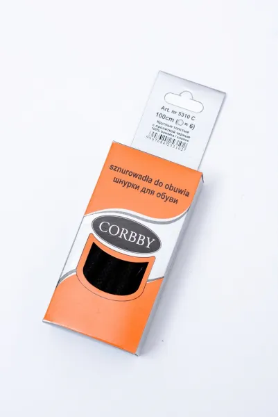 Čierne Voskované Hrubé Šnúrky Corbby