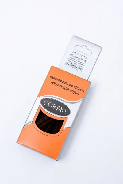 Corbby hnedé voskované hrubé šnúrky