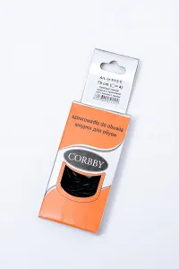 Corbby čierne voskované tenké šnúrky