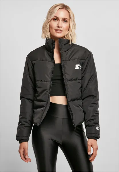 Women's quilted jacket Starter Logo black
