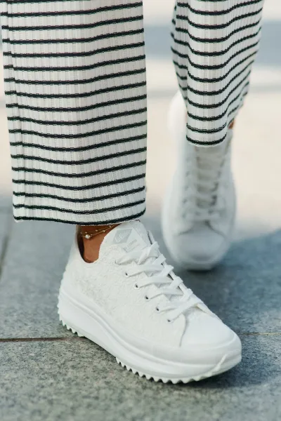 Lee Cooper CANVAS Dámske tenisky, biela, veľkosť